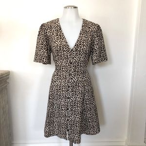 Airy summer animal print dress
